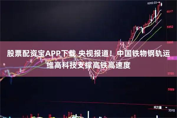 股票配资宝APP下载 央视报道！中国铁物钢轨运维高科技支撑高铁高速度