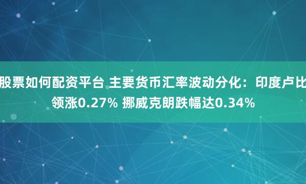 股票如何配资平台 主要货币汇率波动分化：印度卢比领涨0.27% 挪威克朗跌幅达0.34%