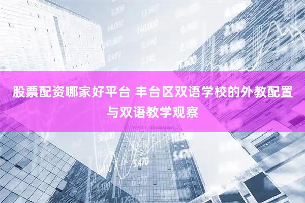 股票配资哪家好平台 丰台区双语学校的外教配置与双语教学观察